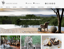 Tablet Screenshot of molorisafari.com